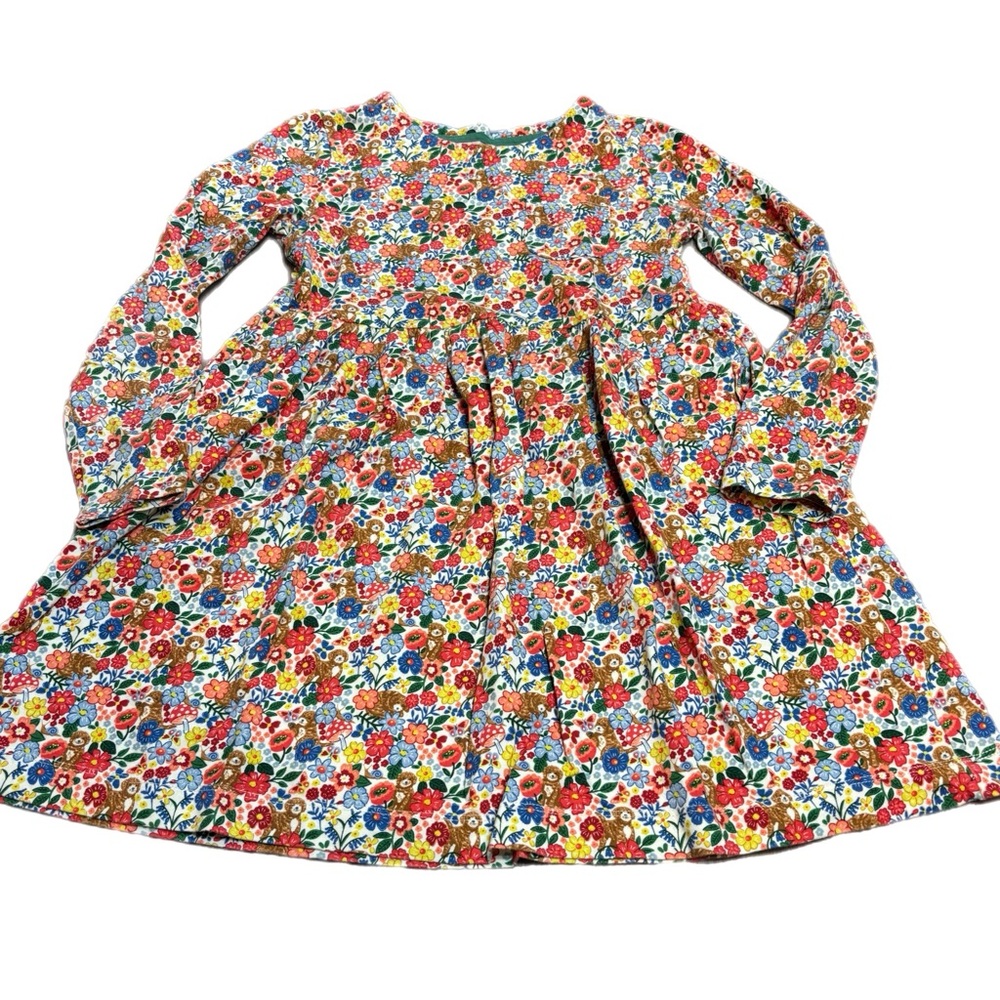 Mini Boden Multicolor Floral & Puppy Dress